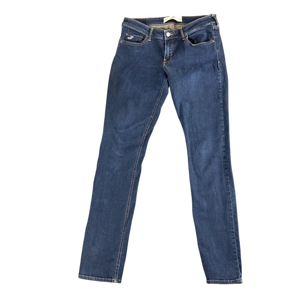 Hollister Womens Skinny Jeans Sz 9L W29 L35 Dark Wash Denim Stretch Cotton Blend